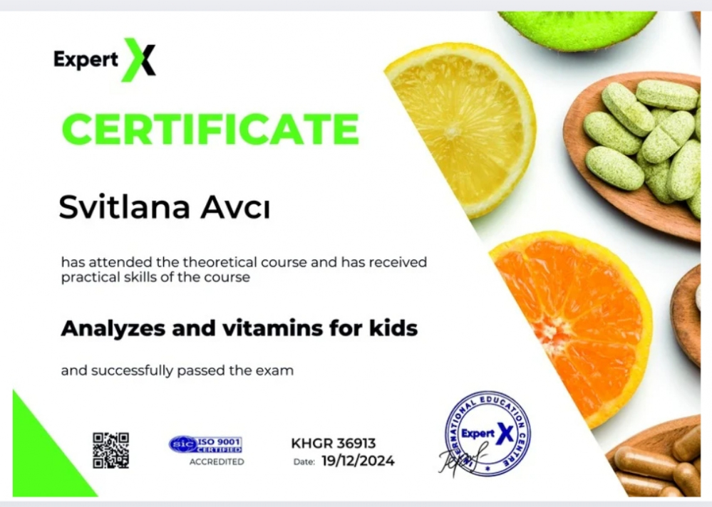Analiz ve Çocuk Vitaminleri